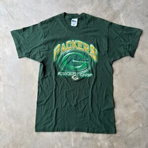 VINTAGE GREENBAY PACKERS SHIRT NFL FOOTBALL MENS MEDIUM USA 90S PRO PLAYER
